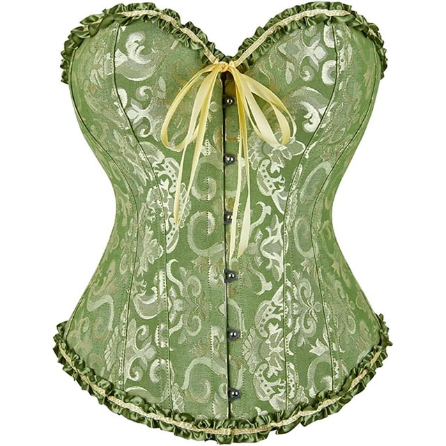 SZIVYSHI Corsé Tops para Mujer, Bustier Shapewear Lencería, Cintura de Encaje Push Up Body