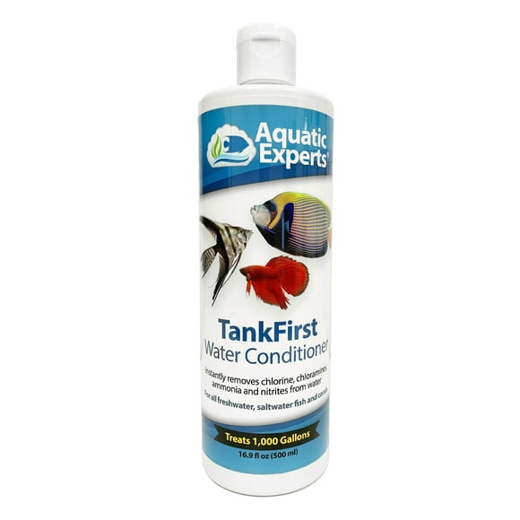 Aquatic Experts TankFirst complete Aquarium Water conditioner - Fish Water conditioner, Instantly Removes chlorine, chloramines, and detoxifies Ammonia from Fish Tanks Without The Awful Smell