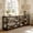 Brown Black, variant on Fnova 70.9" Modern Console Table, 3-Tier Extra Long Entryway Table, Industrial Sofa Table Behind Couch with Storage Shelves for Entryway, Foyer, Hallway, Living Room