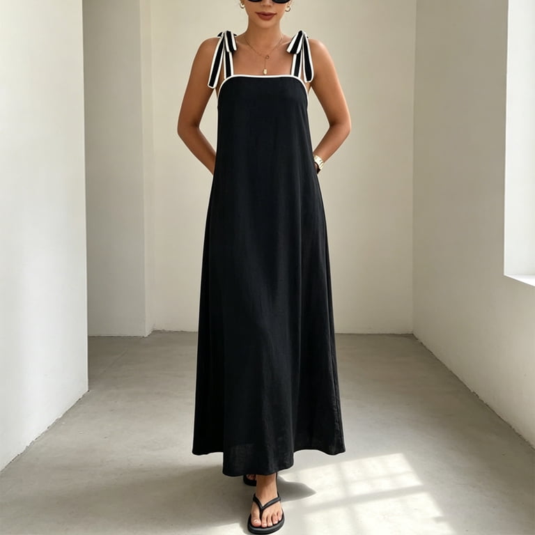 flattering black maxi dress Dull Satin Side Pleated Maxi Dress