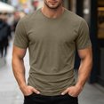 thumbnail image 5 of IhhxPro Men's Short Sleeve Stretch Tee Solid Color T-Shirt Breathable Casual Summer Shirt Lightweight Athletic Fit Travel Workout Gym S-2XL, 5 of 9