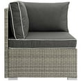 thumbnail image 2 of Modway Repose Outdoor Patio Corner in Light Gray Charcoal, 2 of 3