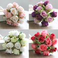 thumbnail image 2 of 12pcs/lots Wedding bouquet Thai Royal Silk flowers Home Decoration Wedding Decor（Champagne）, 2 of 9