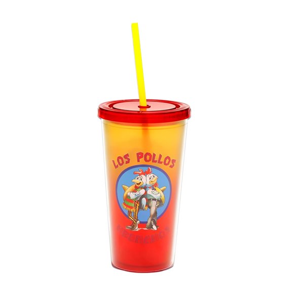 Just Funky Better Call Saul Los Polos Hermanos Carnival Plastic Orange Cup, 20 oz