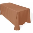 thumbnail image 1 of Tablecloth Polyester Rectangular Line 90x156 Inch by Broward Linens (Taupe), 1 of 1