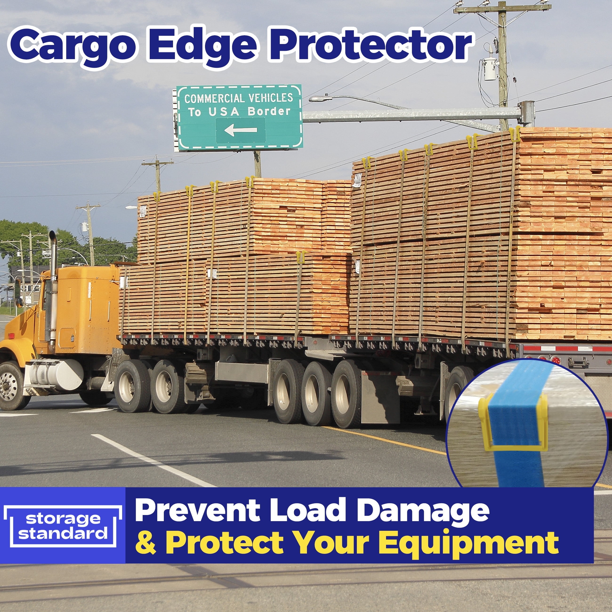 Storage Standard Edge Corner Protectors Industrial Shipping Strap Flatbed Guards with Carrying Case 24 Pack