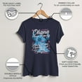thumbnail image 3 of Women's Lilo & Stitch Ohana Means Family Graphic Tee Navy Blue Small, 3 of 9