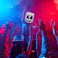 thumbnail image 5 of Máscara de DJ LED de Halloween - Festival de música Disfraces de fiesta de Halloween Cosplay Light Up Máscara de cabeza completa Casco Juguetes, 5 of 5