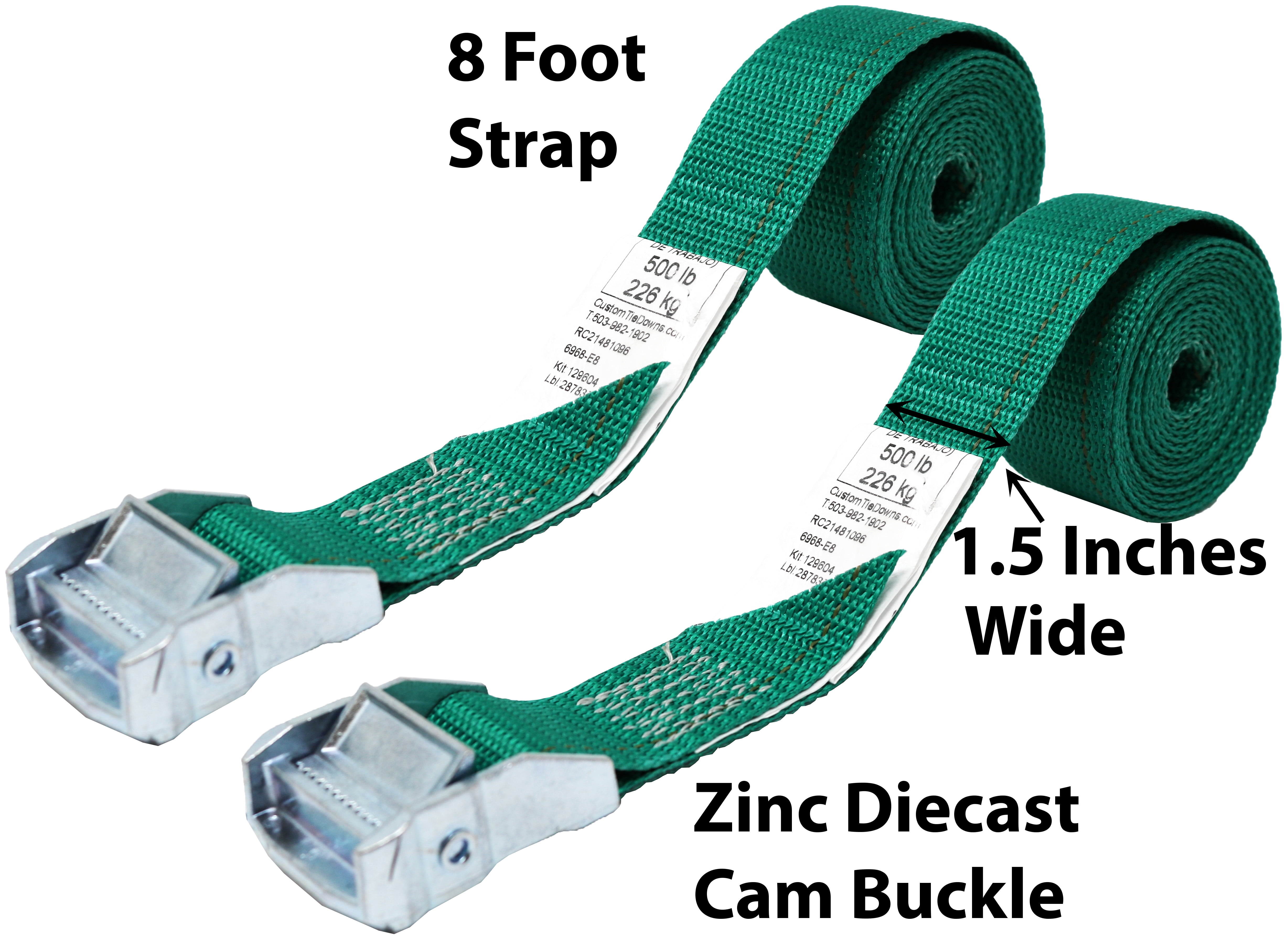 CTDUSA 1 Inch Replacement Strap For Ratchet or Cam Buckle.Pic Color and Length. 