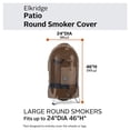 thumbnail image 5 of Classic Accessories Elkridge Water-Resistant 24 Inch Round Smoker Grill Cover, 5 of 6