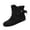 Black, variant on Flat Ankle Boots for Women Metal Eyelet Adjustable Rear Drawstring Slip On Short Casual Boots Ruched Suede Back Bow Tie Non Slip Minimalist Daily Walking Ankle Boots for Ladies Beige 37