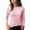 Pink, variant on Eltusu Women Base Layer Tops, Crewneck Striped Long Sleeve Pullover Ladies Blouses Gray Size S-2XL