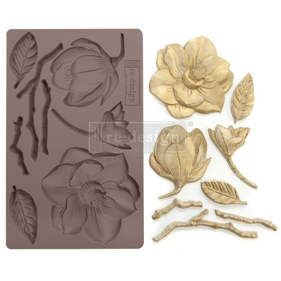 Prima Marketing Re-Design Mould 5"X8"X8mm, Winter Blooms