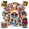 thumbnail image 3 of 35pcs-50pcs Color Pirate Stickers Skull Cartoon Stickers Treasure Nautical for Laptops Suitcase Notebooks, 3 of 9