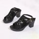 thumbnail image 5 of Amzcrzy Zapatos de mujer,Zapatos de mujer,Zapatillas de mujer, Sandalias de tacón alto a la moda para mujer, cómodas sandalias informales con punta redonda Sandalias Mujer Zapatillas De Casa, 5 of 6