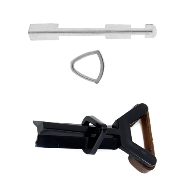 Abrazadera De Punta De Piscina De Plástico Para Pegamento De Punta En Reparación De Sujetadores + Abrazadera De Señal De Aluminio Cola Herramienta de reparación de punta de taco de piscina
