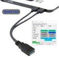 thumbnail image 4 of Cablecc Black Usb 3.0 Female To Dual Usb Male Extra Power Data Y Extension Cable For 2.5"" Mobile Hard Disk, 4 of 5