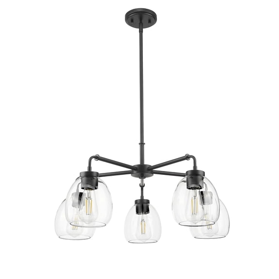 IN20063BK Acclaim Lighting Dawes - 5 Light Chandelier-13.25 Inch Tall and 27 Inch Wide-Matte Black Finish