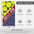 thumbnail image 3 of Personalized Beach Towel for Kids & Adults with Name 400GSM Custom 100% Microfiber Pool Towel Ultra Absorbent Super Soft Towels Personalized Gift for Women Men, 3 of 8