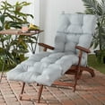 thumbnail image 2 of Greendale Home Fashions Heather Gray 72 x 22 in. Outdoor Chaise Lounge Chair Cushion, 2 of 7