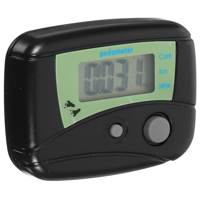 Pantalla LCD portátil multifuncional Pasos del podómetro digital Distancia a pie Contador de calorías (negro)