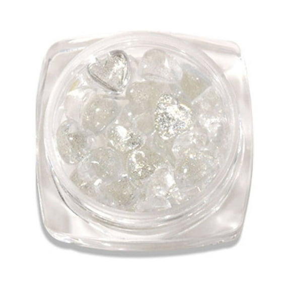 UDIYO 1 Box Nail Decoration Plentiful Quantity Waterproof Resin Glue on Type 3D Love Heart Nail Art Decor DIY Crafts Birthday Gift