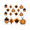 thumbnail image 1 of Yuarrent 24 unidades/juego de decoración colgante de Acción de Gracias para Hotel, sala de estar, dormitorio, chimenea, pancarta portátil, adorno para Kits de decoración para fiestas Yuarrent HA068277-00B, 1 of 6