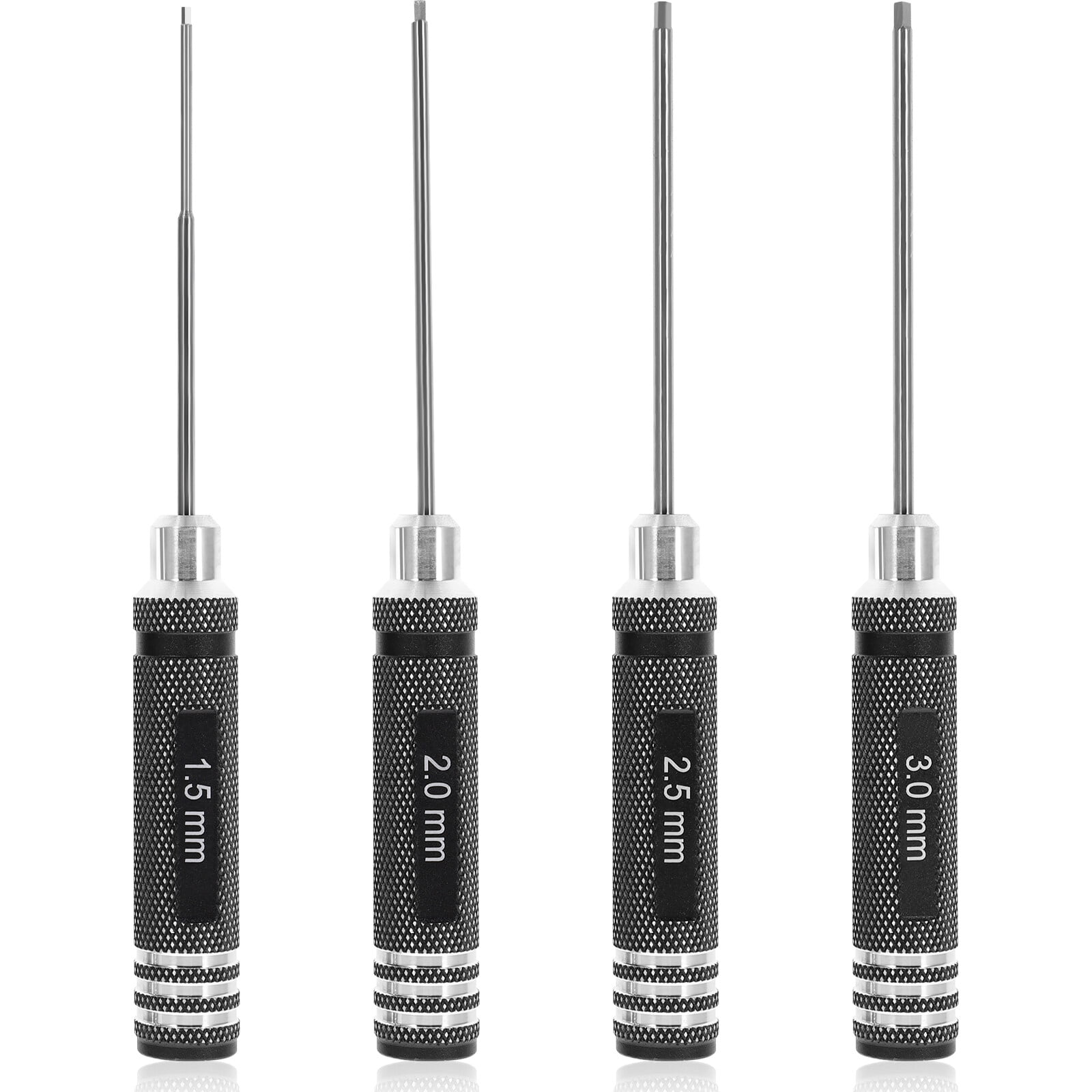 Shisuyan Hexagon Screw Driver Precision Screwdriver Black Model Makers RC Car Maintenance 4-Pcs Set