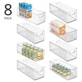 thumbnail image 2 of mDesign Plastic Stackable Kitchen Organizer Storage Bin - 8 Pack - Clear, 2 of 8