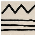 thumbnail image 2 of SAFAVIEH Kids Zigzag Striped Wool Area Rug, Ivory/Black, 3' x 5', 2 of 3