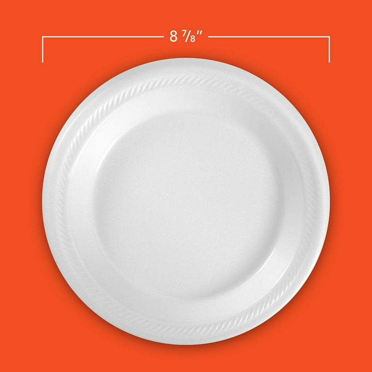Soak Proof Tableware, Foam Plates, 8 7/8 Dia, 600/Carton by Hefty - RFPD28100CT
