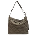 thumbnail image 1 of Bolso Bandolera Acolchado Algodón Gran Capacidad para Mujer Bolsos Mensajero (verde), 1 of 9