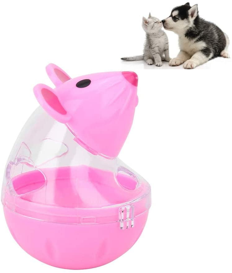 Cat Food Ball, Mouse Tumbler IQ Treat Ball Slow Feeding Cat Food