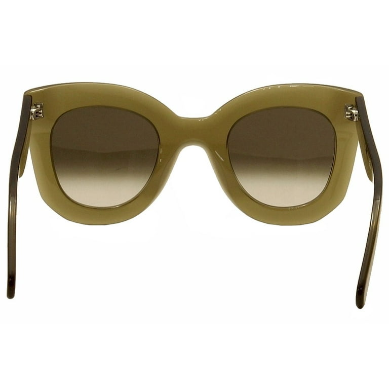 Celine Women s CL 41093S 41093 S QP4 Z3 Military Green Silver
