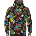 thumbnail image 7 of Cauagu Monster Car for Men's Pullover Hooded Sweatshirt Athletic Casual Hoodie Aautumn Hoodie Sweatshirt for Men Pullover Casual Hooded Sweatshirt-3X-Large, 7 of 7