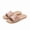 pink color, variant on Home Hemp Slippers Summer Couple Breathable Japanese Slippers Men's Open Toe Comfortable