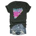 thumbnail image 4 of Vintage 90's Stylish Casual Ladies Short Sleeved Party Print Top T Shirt Short Sleeve Shirt Women Athletic Tops for Women Loose Fit Active Top Pack Women Shirt for Women Fashion Short Sleeve T Shirt, 4 of 4