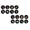 Black 2Packs, variant on Record Wall Stickers 8 Pack Vinyl Record Wall Decor 50s Retro Aesthetic Sign Rock Party Decor Suitable For Home Wall Decor Music Party, 24.5x24.5 cm, Black 1Pack