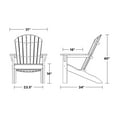 thumbnail image 5 of Wildridge Heritage Sunset Adirondack Chair, Patriot Blue, Outdoor Weather Resistant Poly Patio Furniture, 5 of 5