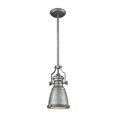 thumbnail image 1 of ELK Lighting Chadwick 1 Light Pendant In Weathered Zinc With Frosted Glass Diffuser, 1 of 2