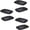 Black, variant on Chasenew 6 PCS Car Fender Trim Decorative, Fashion Exterior Hood Side Door Air Vent Cover, Air Flow Fender Side Intake Vent Decal, Sport Modified Simulated Air Outlet Accessories for Cars (Black)