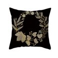thumbnail image 5 of 16 fundas de almohada con estampado de terciopelo de piel de melocotón negro y dorado, fundas de cojín decorativas para el hogar JAMW Sencillez, 5 of 5