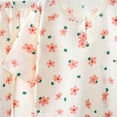 thumbnail image 4 of Ulanda Toddler Baby Girl Cotton Linen Button-up Pajamas Bear Print Long Sleeve Kid Sleepwear PJs Set (Watermelon Red, 9-10 Years), 4 of 4