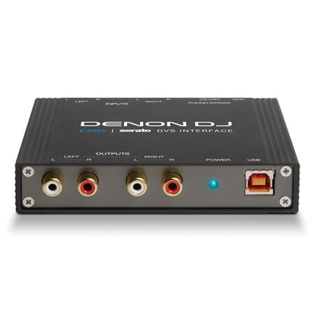 Denon DJ DS1 | Pocket-Sized Digital Vinyl Audio Interface with full Serato DJ Pro & Serato DVS download (2-channel/24-bit/96kHz)