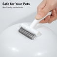 thumbnail image 4 of Cepillo para gatos de pelo largo, herramienta para quitar el pelaje y peine desenredante para quitar el pelo suelto y enmarañado, rastrillo para el cuidado de la capa inferior del gato, blanco, 4 of 5