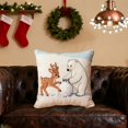 thumbnail image 5 of Solive Christmas Pillow Covers 10x10 inch Decoration Festive Christmas Printed Pillow Covers Home Pillowcases Xmas Holiday Decorative Indoor Pillow Case, 5 of 6