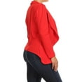 thumbnail image 2 of Women's Plus Size Casual Long Sleeves Open Front Solid Office Work Wear Blazer Jacket, 2 of 3