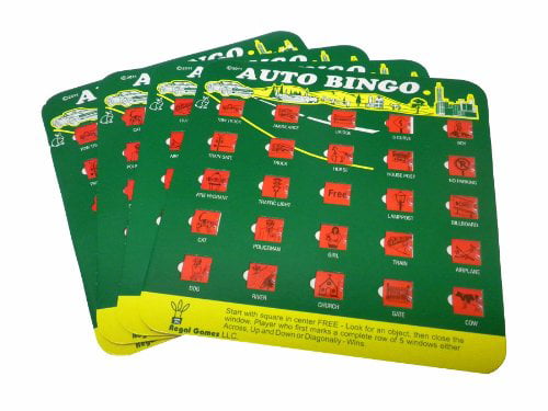 2019 Set of 3 Road Trip Bingo Cards Travel Game Bullseye Playground for sale online