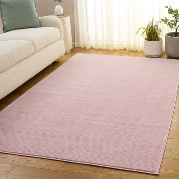 SAFAVIEH Vision Adrasteia Overdyed Solid Area Rug, Pink, 2'2" x 4' - Modern Design, Pink, Non-Shedding & Easy Cleaning, Ideal for Living Room, Bedroom, Dining Space, Entryway, Bathroom, Bedside