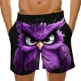 thumbnail image 2 of Yaoyar Men Swim Trunks 2026 Funny 3D Cartoon Expression Face Print Mens Beach Shorts Casual Boarding Short with Pockets, 2 of 6